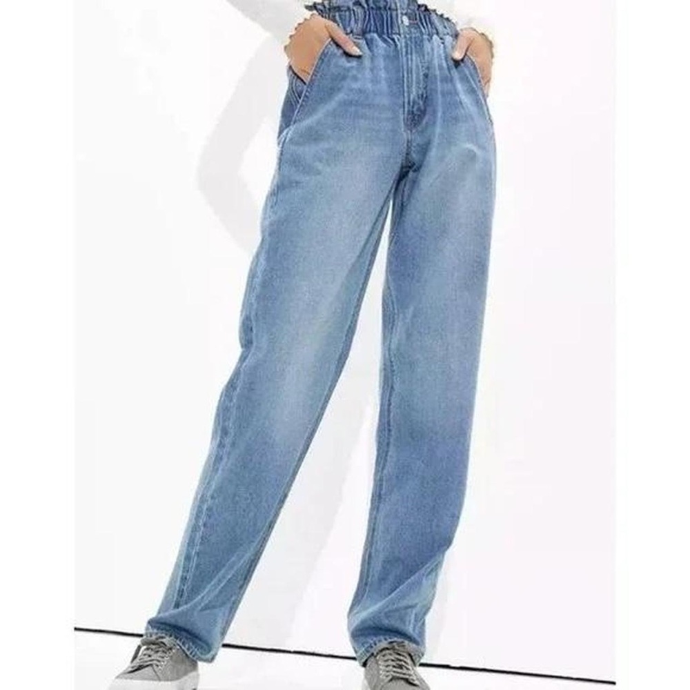 American Eagle Paperbag Baggy Mom Jean